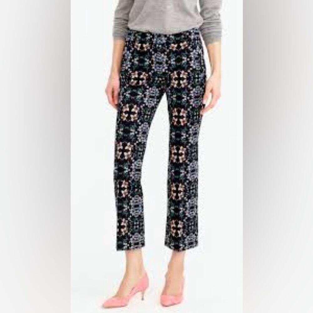 J.Crew Floral Cropped Pants